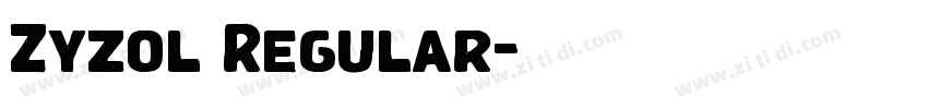 Zyzol Regular字体转换